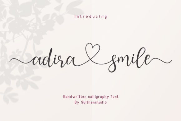 Adira Smile: A Charming Script Handwritten Font for Elegant Branding