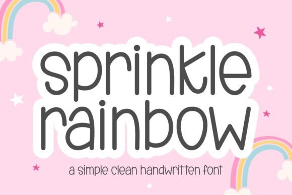 Bring Magic to Your Creations with Sprinkle Rainbow Font