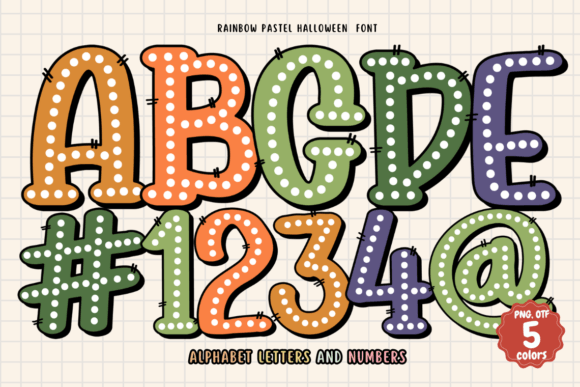 Discover Rainbow Pastel Halloween: A Charming Font for Makers