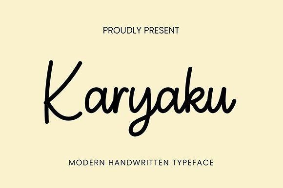Discover the Elegance of Karyaku: A Versatile Script Font