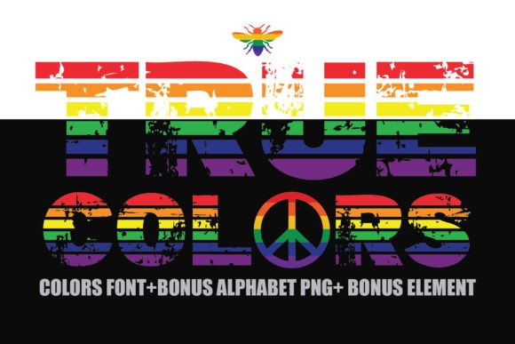 Discover True Colors: A Vibrant Font for Pride Month