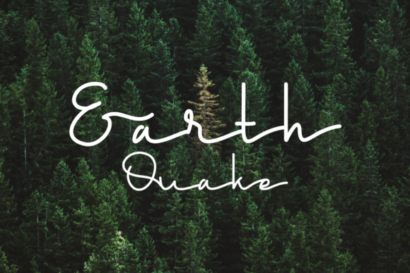 Earth Quake: A Modern Handwritten Font for Creative Campaigns