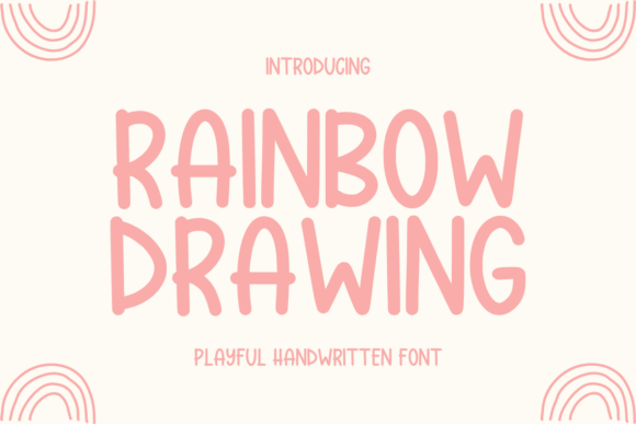 Enhance Your Brand with Rainbow Drawing Font