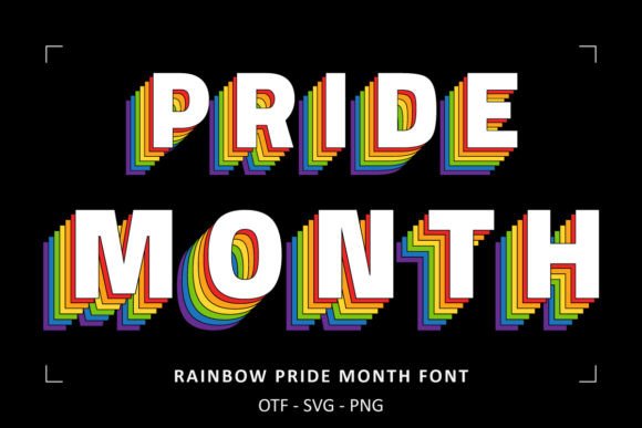 Enhance Your Brand with Rainbow Pride Month Font