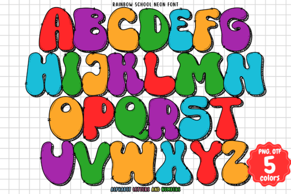 Enhance Your Campaigns with Rainbow School Neon Font