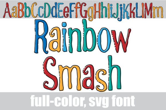 Exploring Rainbow Smash: A Vibrant Font for Editorial Design