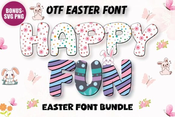 Fancy Easter Rainbow Bundle: A Charming Font for Creative Makers