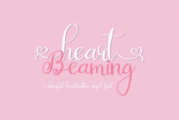 Heart Beaming: A Sweet and Elegant Script Handwritten Font