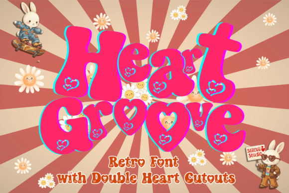Heart Groove: The Ultimate Retro 70s Font 🕺✨