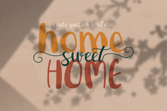 Home Sweet Home Duo: A Perfect Font for Chic Branding