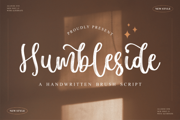 Humbleside: A Handwritten Brush Script for Elegant Publishing