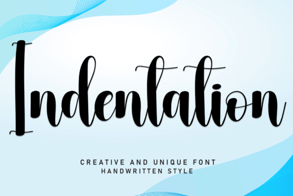 Indentation: A Sweet and Friendly Handwritten Font
