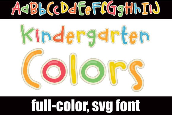 Kindergarten Colors: A Vibrant Font for Creative Makers