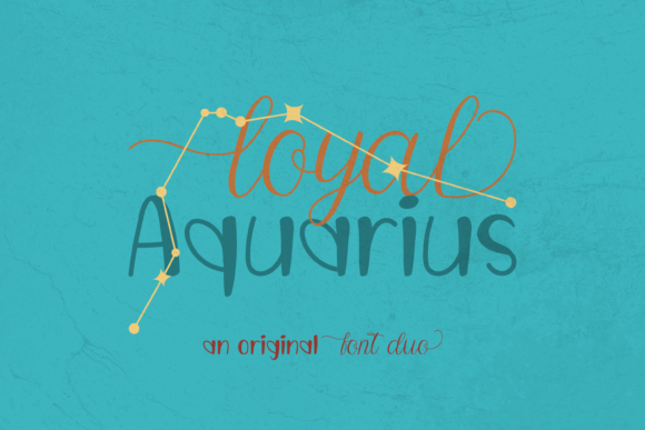 Loyal Aquarius Duo: A Versatile Script and Display Font