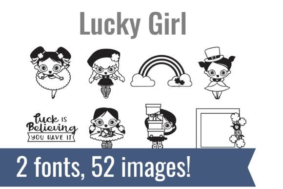 Lucky Girl Dingbats: A Stylish and Playful Typeface