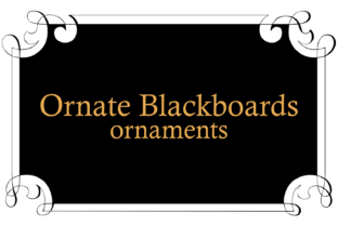 Ornate Blackboards: Elevate Your Brand with Elegant Typography