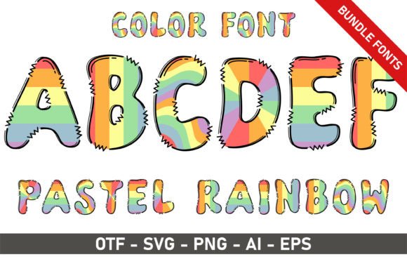 Pastel Rainbow Bundle: Elevate Your Brand with Soft, Soothing Hues