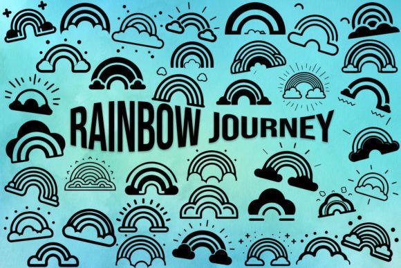 Rainbow Journey: A Vibrant Font for Editorial Design
