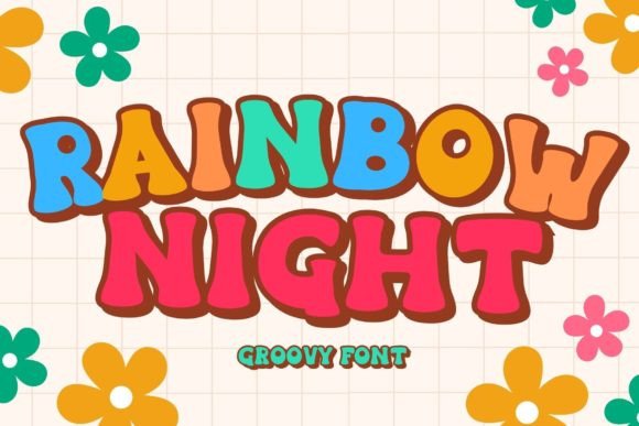 Rainbow Night: A Playful and Authentic Decorative Font