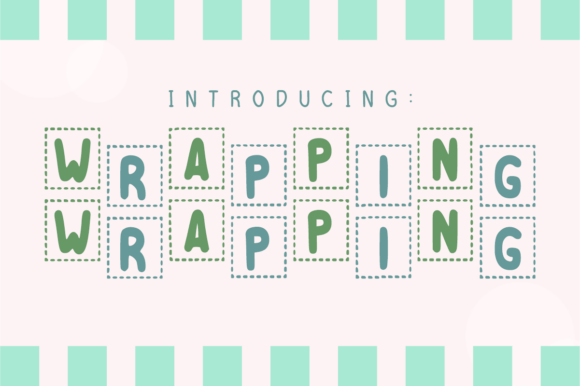 Wrapping: A Playful Decorative Font for Engaging Designs